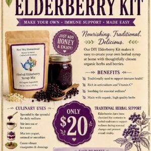 Organic Elderberry Syrup Kit